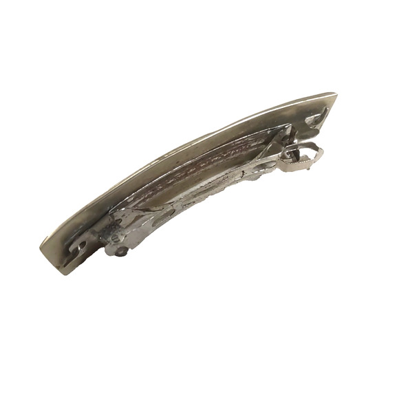 Abalone Shell Hair Barrettes Tension Clip Design Southwestern Mexico - Picture 5 of 8